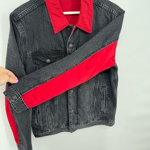 Jordan x Levi's Reversible Denim Trucker Jacket S - Picture 8 of 8